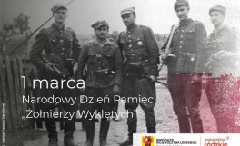 plakat obrazujący żołnierzy wyklętych 